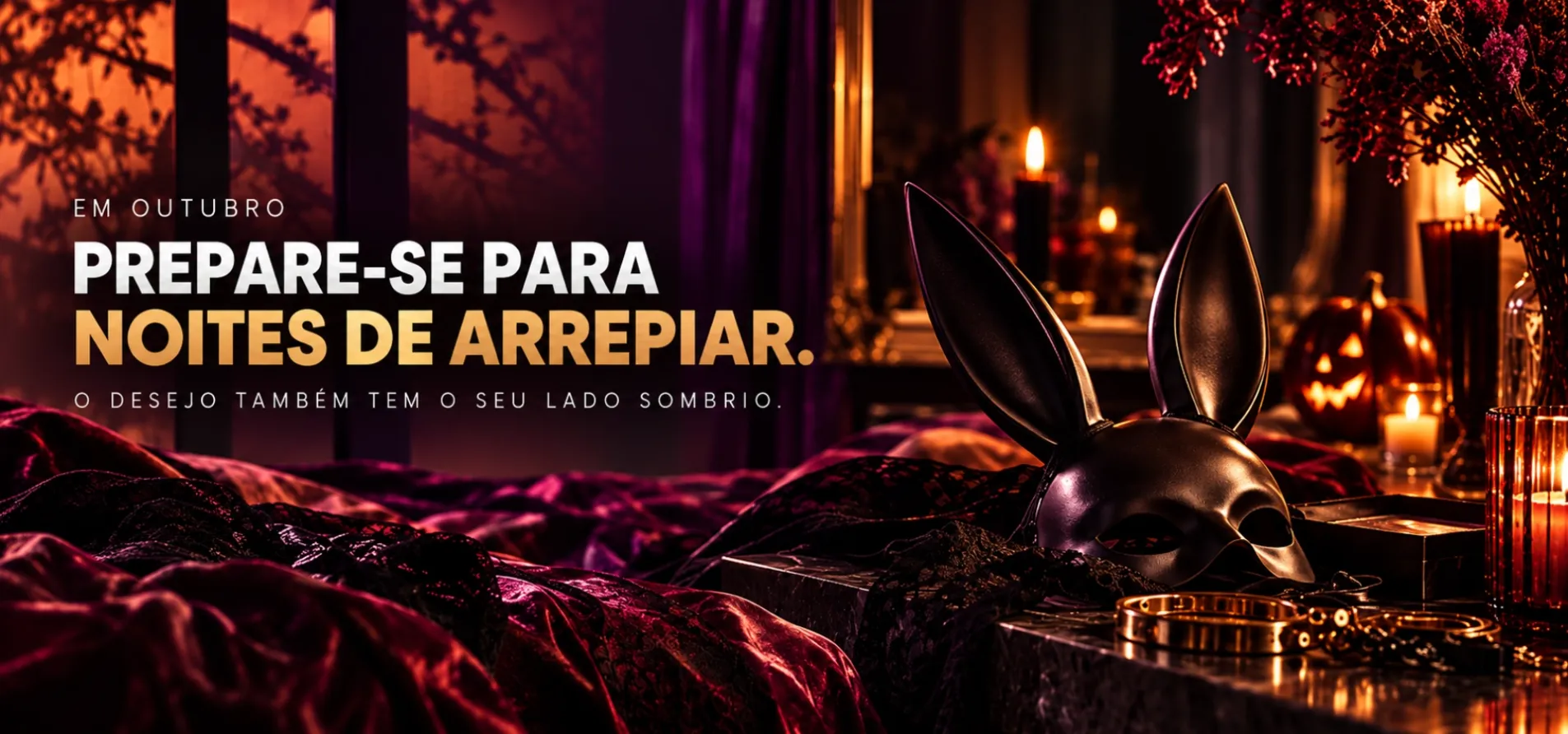 BANNER FLAME LOVE SHOP HALLOWEEN SEX SHOP BRINQUEDOS VIBRADOR POTENCIADOR